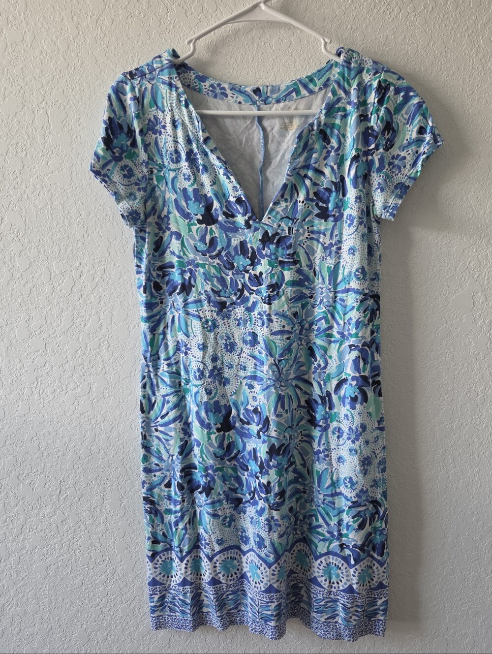 Lilly Pulitzer UPF 50+ Sophiletta Dress Blue High Maintenance Size S